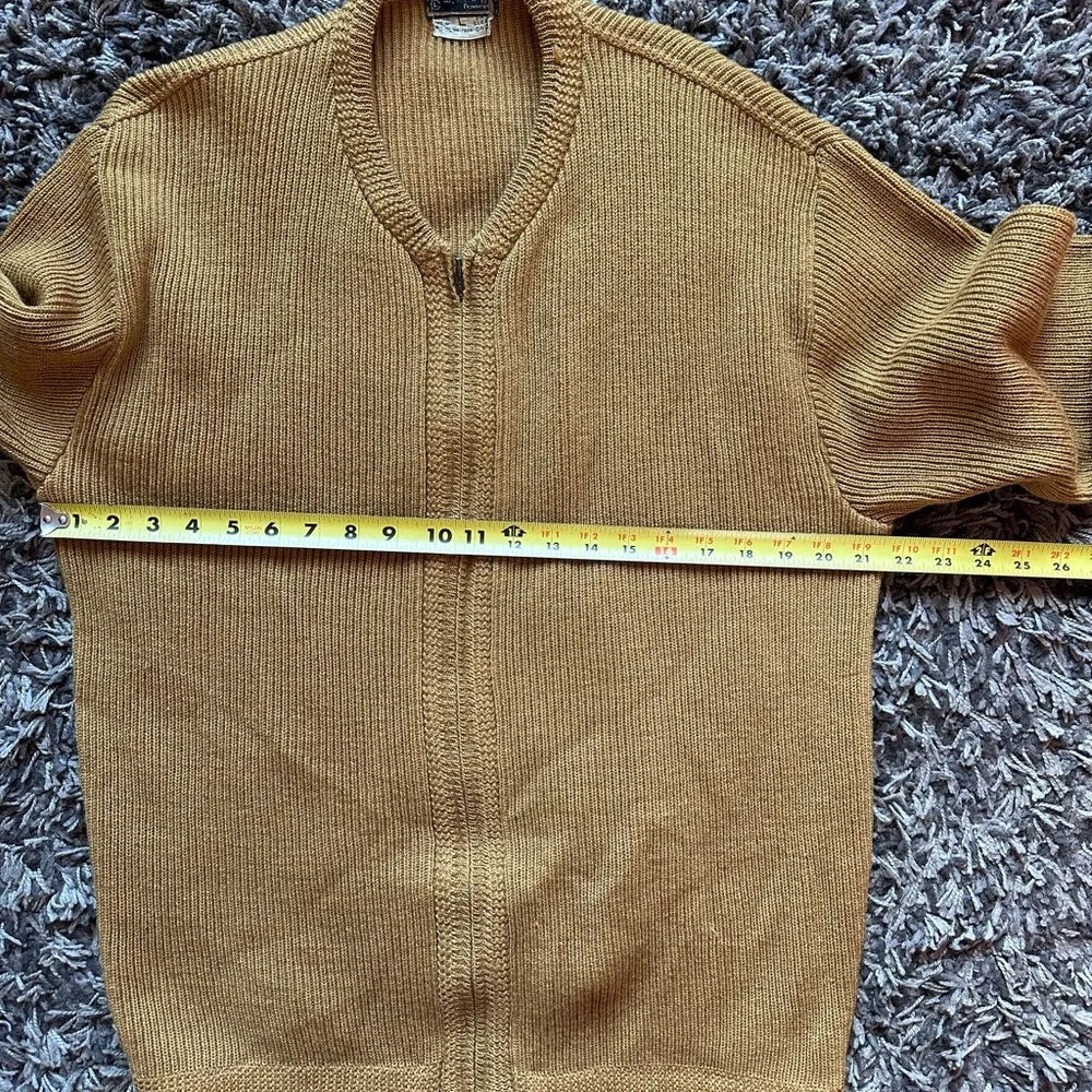 Vintage Towncraft Pennys Full Zip Wool Sweater Large Men’s - Picture 7 of 8